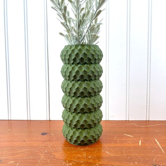 Modern Flower Vase, Okos Flower Vase, Multiple Colors - Picture 1 of 8